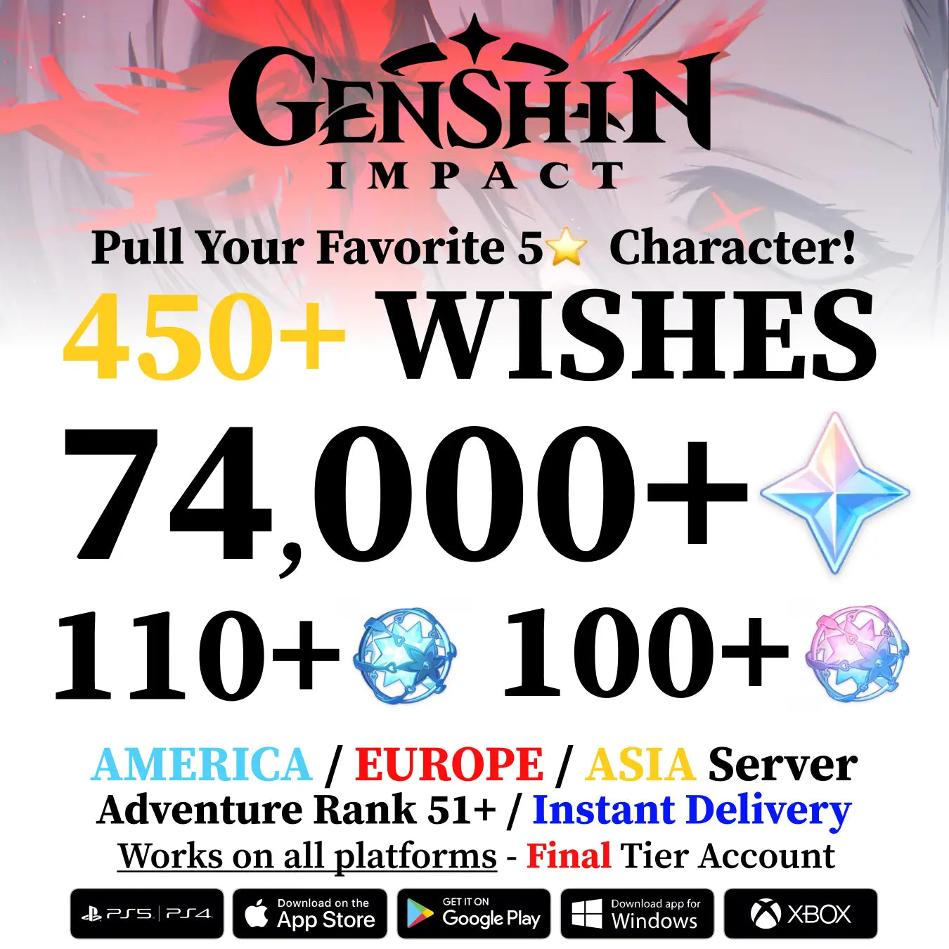 Genshin Impact Reroll Account - Final