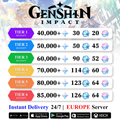 Genshin Reroll Account with Primogems [Asia]