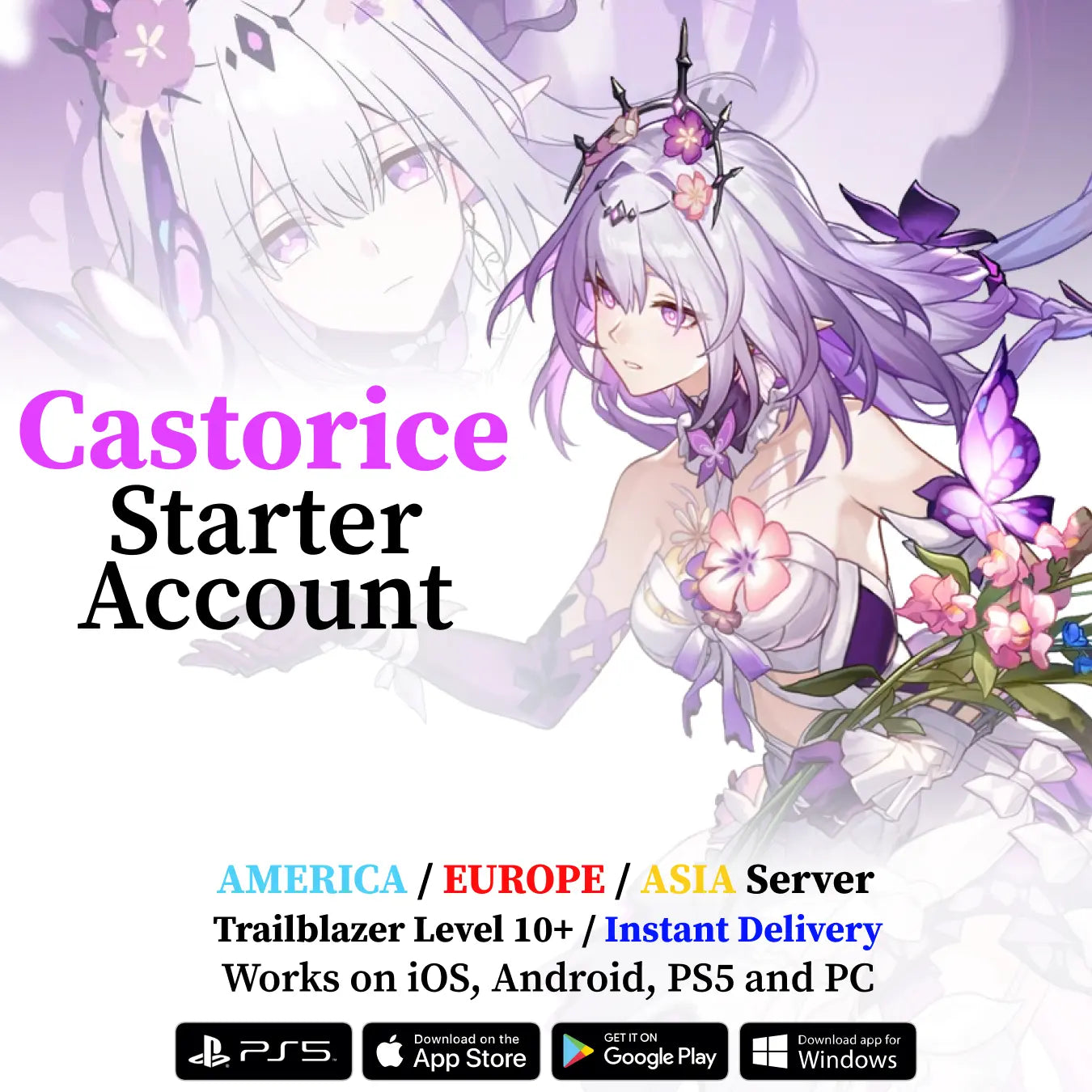 Castorice Honkai: Star Rail Starter Account