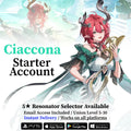 Wuthering Waves Ciaccona Starter Reroll Account
