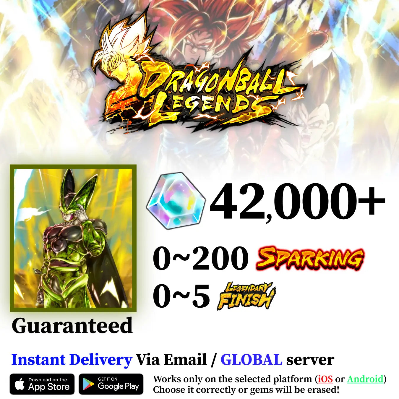 Dragon Ball Legends Perfect Cell Starter Account [iOS/Android]