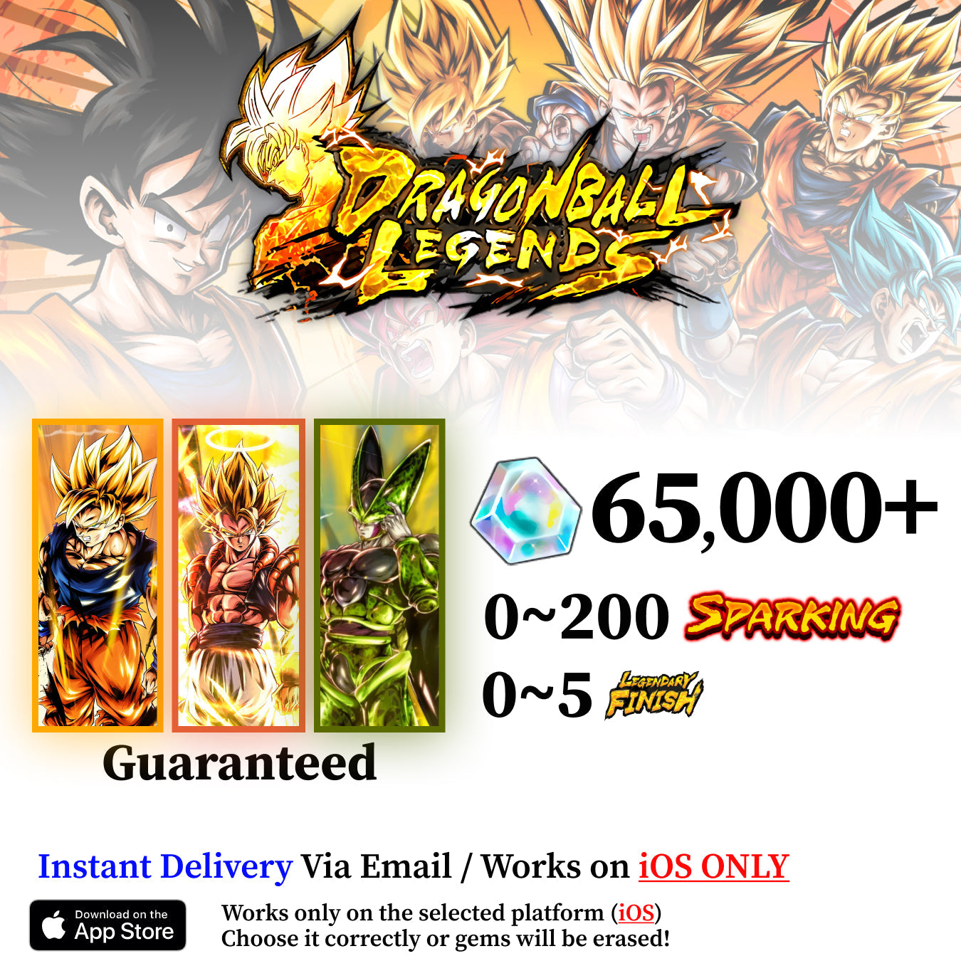 Dragon Ball Legends Triple UL Starter Account [iOS]