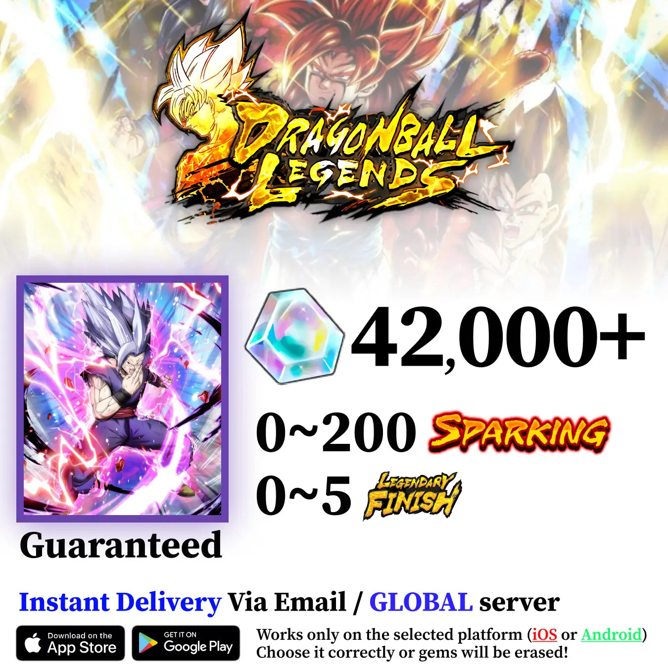 Dragon Ball Legends Ultimate Gohan Starter Account [iOS]