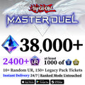 Yu-Gi-Oh! Master Duel Global Starter – 38,000+ Gems | 2500+ UR CP | Ranked Fresh