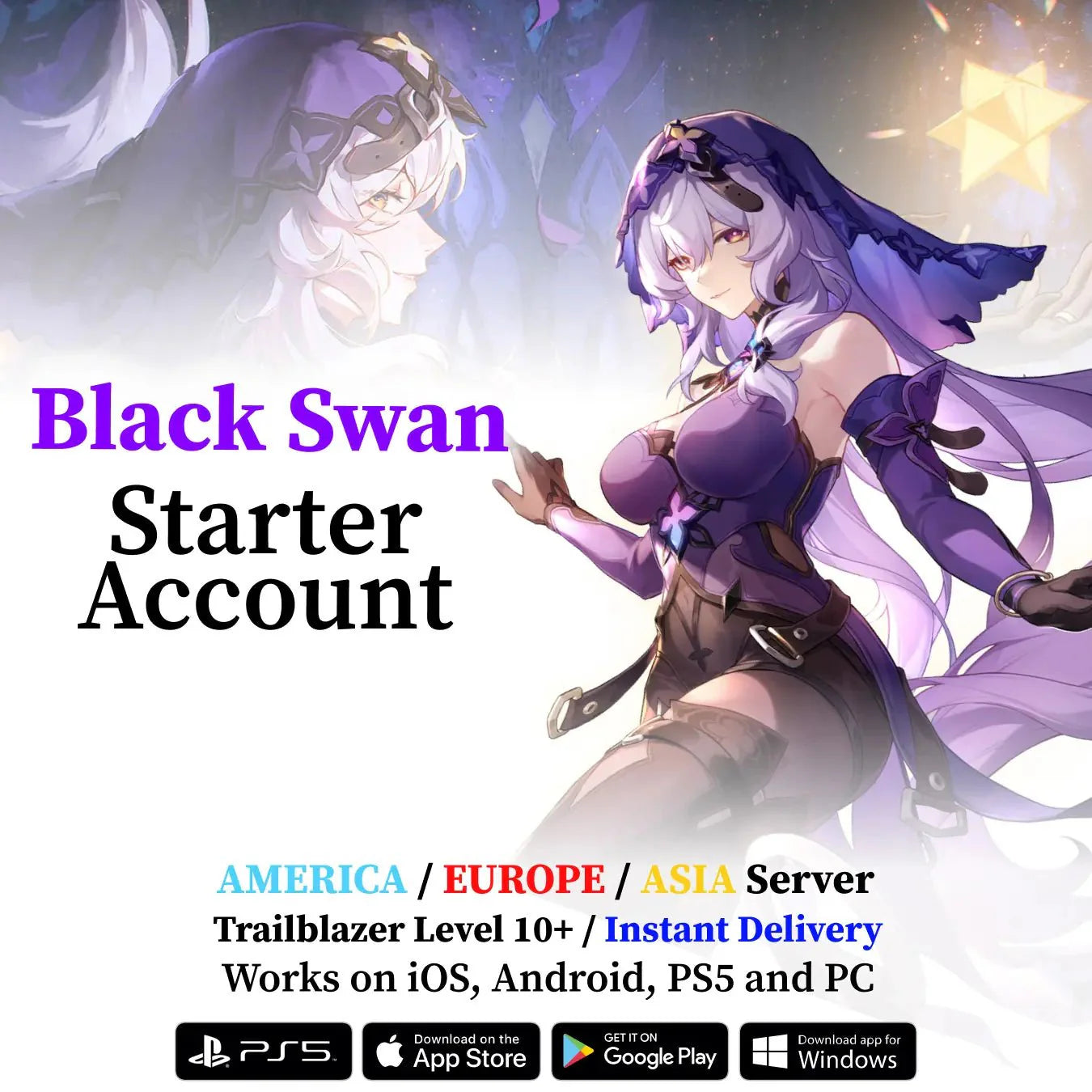 Black Swan Honkai: Star Rail Starter Account